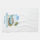 Linge De Cuisine Tropical Island Retro Blue Bus  (Horizontal)
