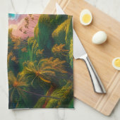 Linge De Cuisine Tropical Maui Island Paradise (Quart Plié)