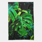 Linge De Cuisine Tropical Monstera Glow – Jungle Leaf Photography (Vertical)