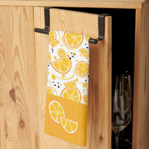 Linge De Cuisine Tropical Orange Slices Wedges Citrus Fruit d'été