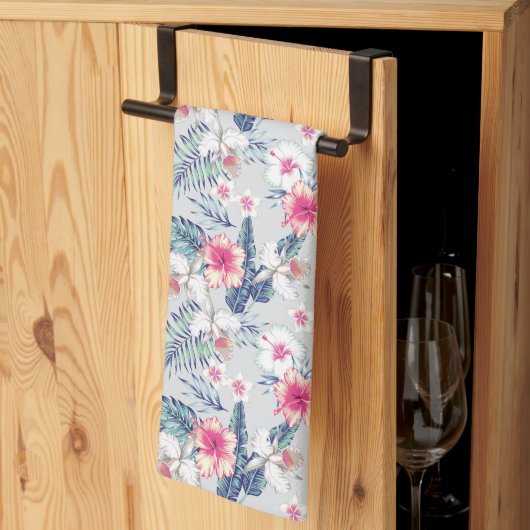 Linge De Cuisine Tropical Orchid Floral (Pliage en tiers)