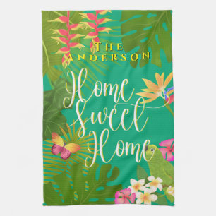 Linge De Cuisine Tropical Paradise Sweet Home Green