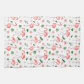 Linge De Cuisine Tropical rose Flamingo (Horizontal)