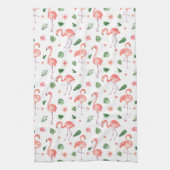 Linge De Cuisine Tropical rose Flamingo (Vertical)