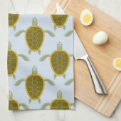 Linge De Cuisine Troupeau de motif de tortues de mer (Quart Plié)