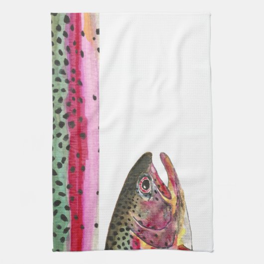 Linge De Cuisine Truite arc-en-ciel (Vertical)