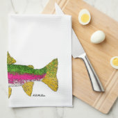 Linge De Cuisine Truite arc-en-ciel (Quart Plié)