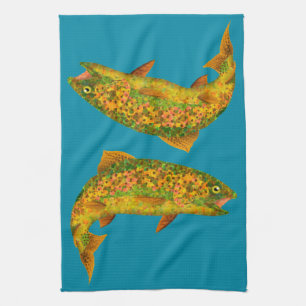Linge De Cuisine Truite arc-en-ciel feuille Aspen 2
