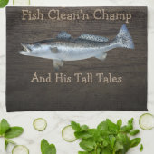 Linge De Cuisine Truite de mer Pêche ・ sur mesure (Plié)