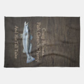 Linge De Cuisine Truite de mer Pêche ・ sur mesure (Horizontal)