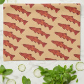 Linge De Cuisine Truite rustique (Plié)