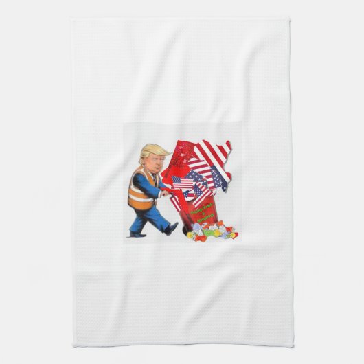 Linge De Cuisine Trump Trash & Recyclage (Vertical)