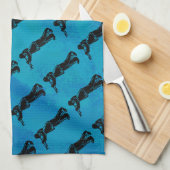 Linge De Cuisine Trumpet bleu New York Boogie Nuits (Quart Plié)