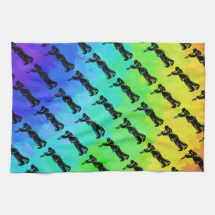 Linge De Cuisine Trumpet New York Boogie Nights Rainbow