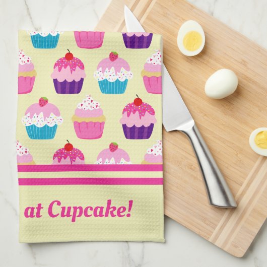 Linge De Cuisine Tu M'As Eu À Cupcake (Quart Plié)