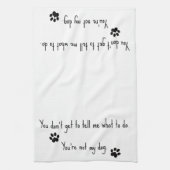 Linge De Cuisine Tu n'es pas mon chien (Vertical)