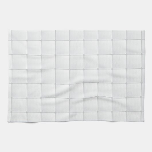 Linge De Cuisine Tuile blanche (Horizontal)