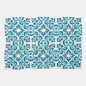 Linge De Cuisine Tuile bleue portugaise (Horizontal)