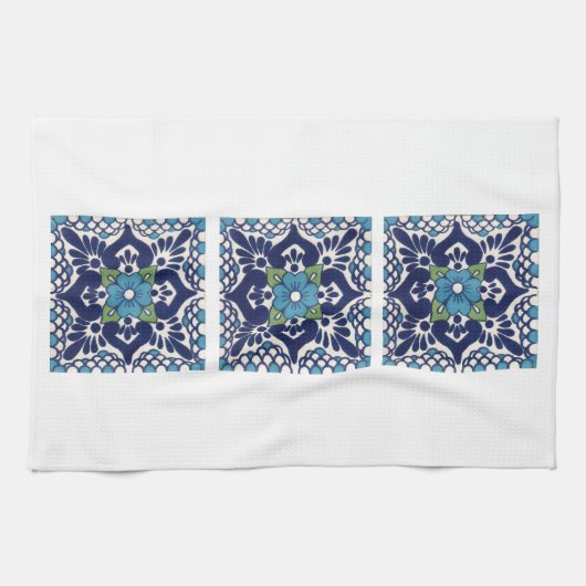 Linge De Cuisine Tuile de Talavera de Mexicain (Horizontal)
