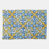 Linge De Cuisine Tuile espagnole (Horizontal)