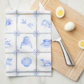 Linge De Cuisine Tuile Teatowel de Delft (Quart Plié)
