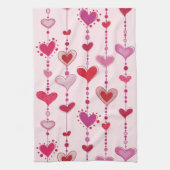 Linge De Cuisine Tuiles de coeur (Vertical)