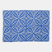 Linge De Cuisine Tuiles marocaines - bleu et blanc de cobalt (Horizontal)