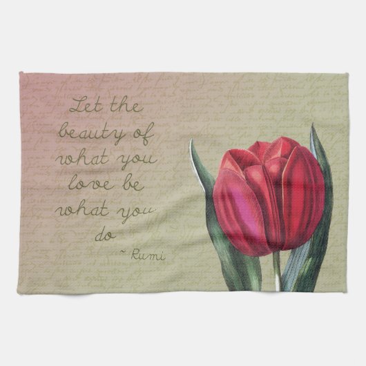 Linge De Cuisine Tulipe inspirée de beauté (Horizontal)