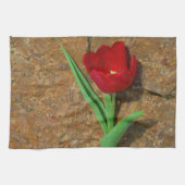 Linge De Cuisine Tulipe jaune et rouge (Horizontal)