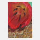 Linge De Cuisine Tulipe jaune printemps et rouge (Vertical)