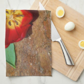 Linge De Cuisine Tulipe rouge du printemps (Quart Plié)