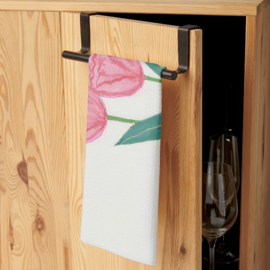 Linge De Cuisine Tulipes (Pliage en tiers)