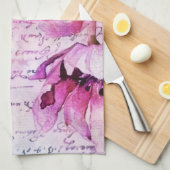Linge De Cuisine Tulipes aquarelles (Quart Plié)