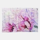 Linge De Cuisine Tulipes aquarelles (Horizontal)
