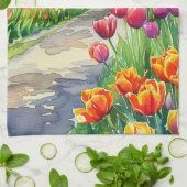 Linge De Cuisine Tulipes dans le parc (Plié)