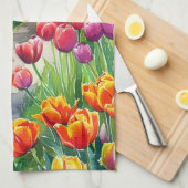 Linge De Cuisine Tulipes dans le parc (Quart Plié)