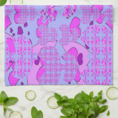 Linge De Cuisine Tulipes de cœurs (Plié)