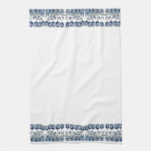 Linge De Cuisine Tulipes en bleu Delft