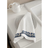 Linge De Cuisine Tulipes en bleu Delft