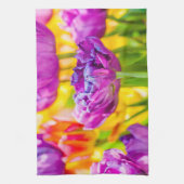 Linge De Cuisine Tulipes Enchantant rose foncé (Vertical)