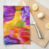 Linge De Cuisine Tulipes Enchantant violet (Quart Plié)