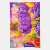 Linge De Cuisine Tulipes Enchantant violet (Vertical)