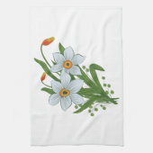 Linge De Cuisine Tulipes et jonquilles Fleurs (Vertical)