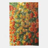 Linge De Cuisine Tulipes orange et jaune (Vertical)