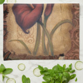 Linge De Cuisine Tulipes rouges II (Plié)