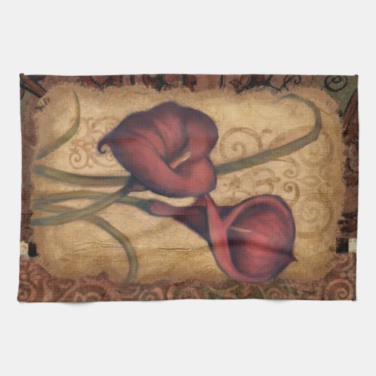 Linge De Cuisine Tulipes rouges II (Horizontal)