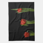 Linge De Cuisine Tulipes rouges vibrantes élégantes sur la (Vertical)