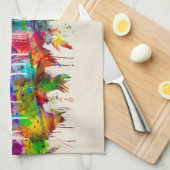 Linge De Cuisine Tulsa Oklahoma Skyline (Quart Plié)