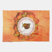 Linge De Cuisine Turquie et couronne de Feuilles (Horizontal)