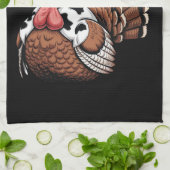 Linge De Cuisine Turquie Moo Drôle Thanksgiving (Plié)